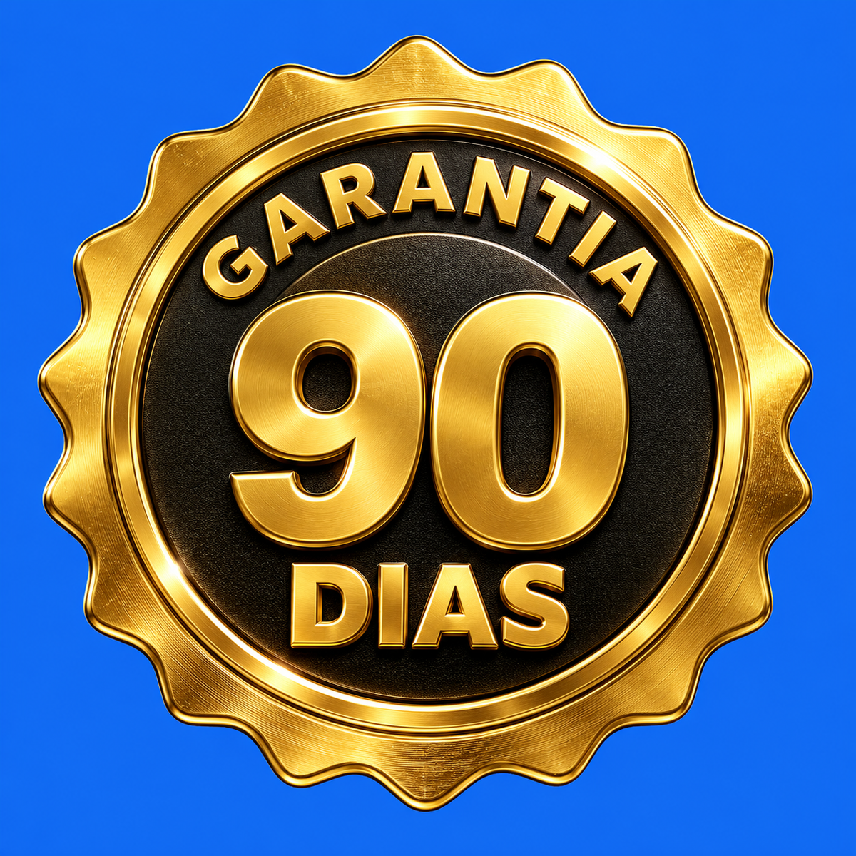 Sello dorado de 90 días de garantía